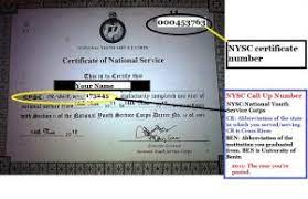 Difference Between NYSC Call-Up Number and NYSC Certificate Number