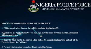 Cost of Police clearance certificate in Nigeria