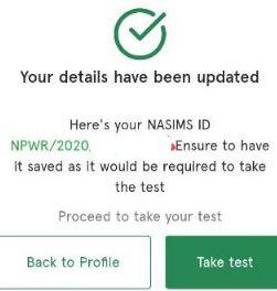 NASIMS ID For N-Power Batch C Test