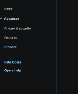 enable VPN on Opera browser