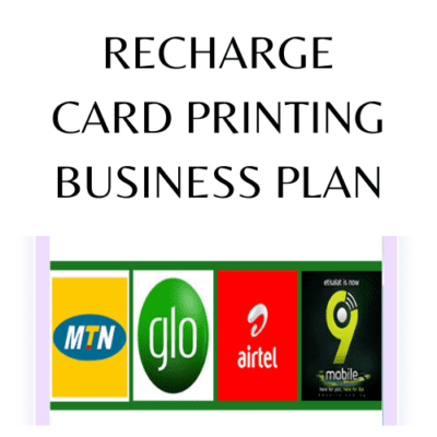 Recharge Card Printing Business Plan infomediang