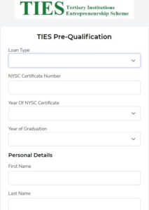 Tertiary Institutions Entrepreneurship Scheme (TIES) Application Portal