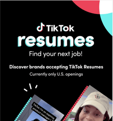 tiktok video resume to find job in the united states