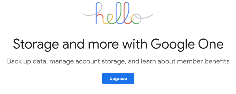 Advantages Google One Storage Space Business Files