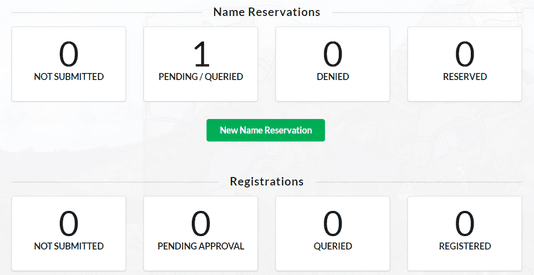 a screenshot of a registration form