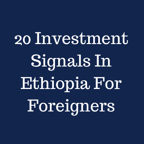 20 Signals Foreigners Must Watch Before Investing In Ethiopia