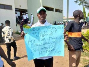 NPower Beneficiaries Protest in Abuja Over 3 Month Unpaid Stipend