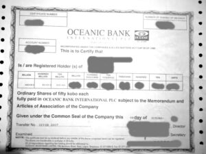 how to claim unclaimed dividends of oceanic bank