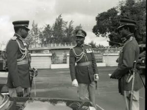 TY Danjuma with Olusegun Obasanjo; and  Shehu Musa Yar'adua at Dodan Barracks in 1978. 