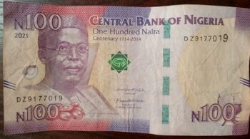 100 naira banknote