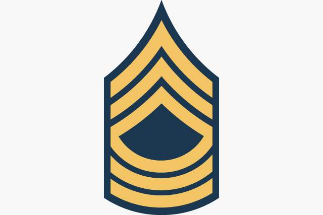 Master Sergeant (MSG) rank sign
