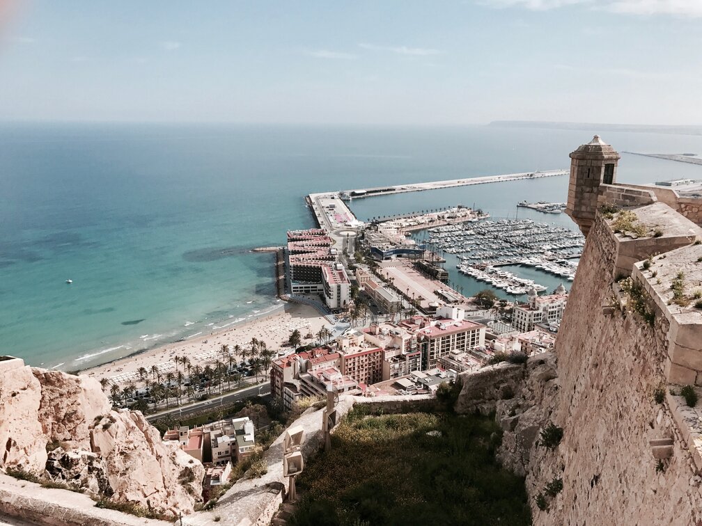 tourist attraction centre in Santa Bárbara Castle, Alicante, Spain