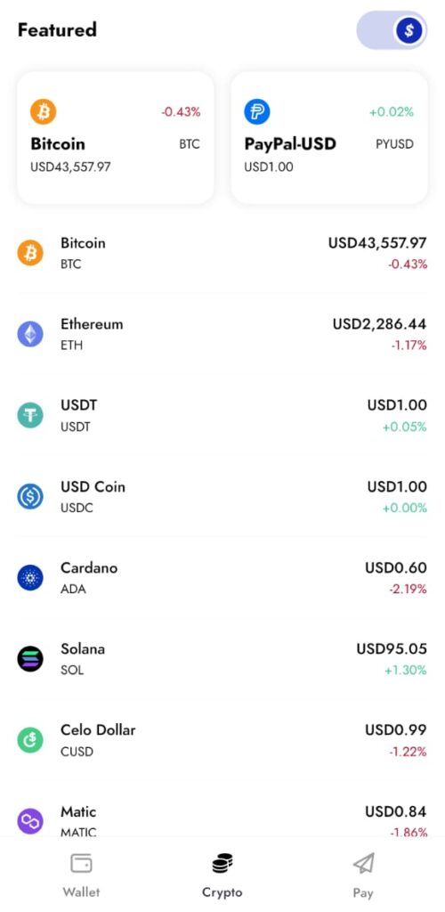 How to use yellow card exchange to track cryptocurrency performance