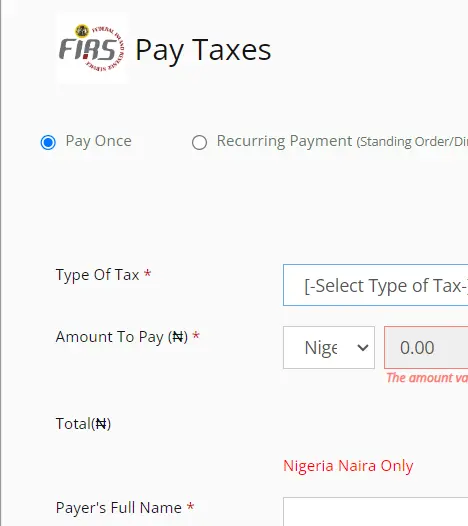 This is dedicated platform designed by FIRS for taxpayers to pay their tax online without visiting taxoffice.