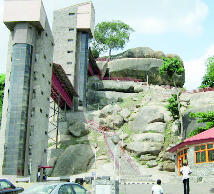 Olumo Rock in Abeokuta Ogun State Nigeria