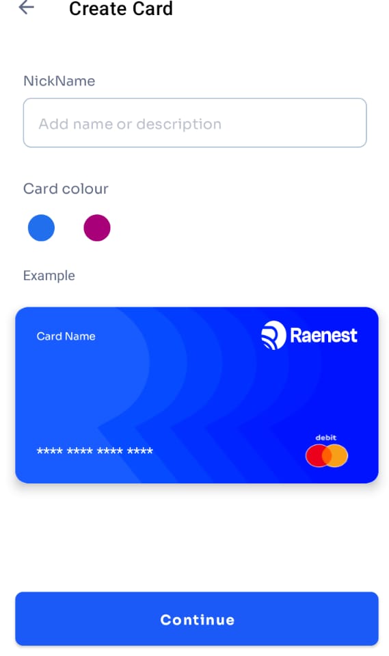 customise your virtual debit card on geepay