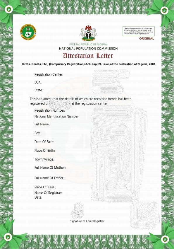 sample of attestation- birth certificate eCopy - Copy
