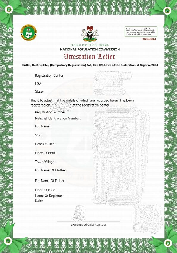 How to register and obtain a birth attestation certificate online in ...