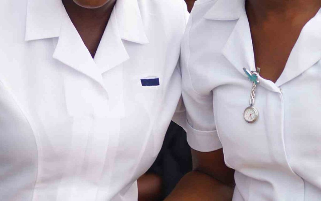 photo of a nigerian trained nurses in their professional dress