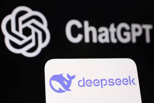 Logo of DeepSeek and ChatGPT