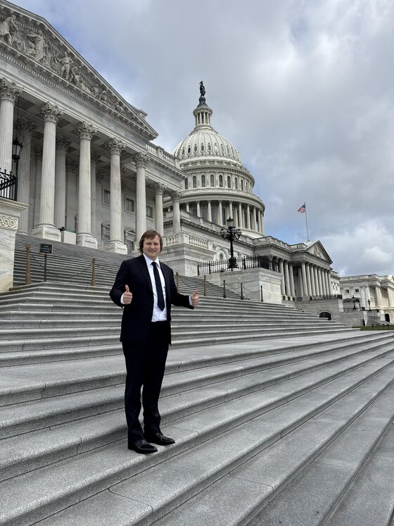 Aave founder Stani Kulechov during his tour of the United States on campaign and enabling regulations for cryptocurrency and DeFi