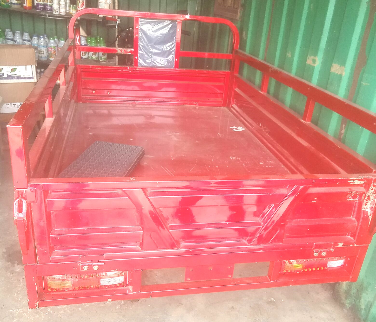 photo of farm tricycle three wheeler motocycle pickup