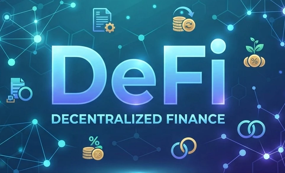 photo illustrating DeFi