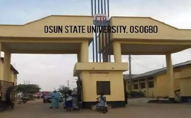 Photo shows UNIOSUN main gate